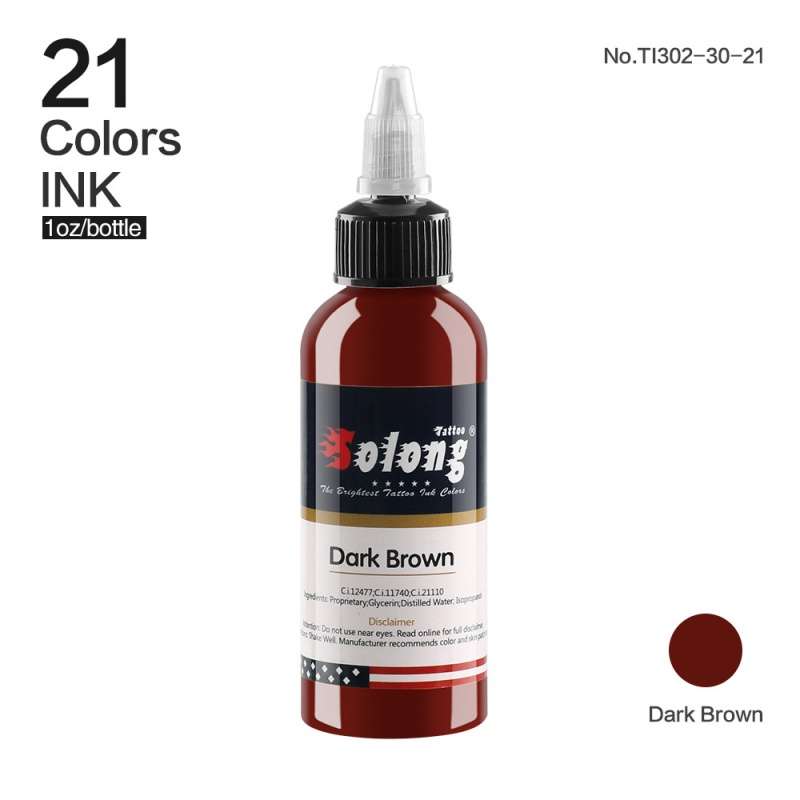 Dark Brown Tattoo Ink