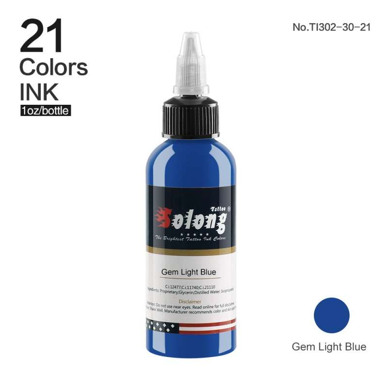 Gem Light Blue Tattoo Ink