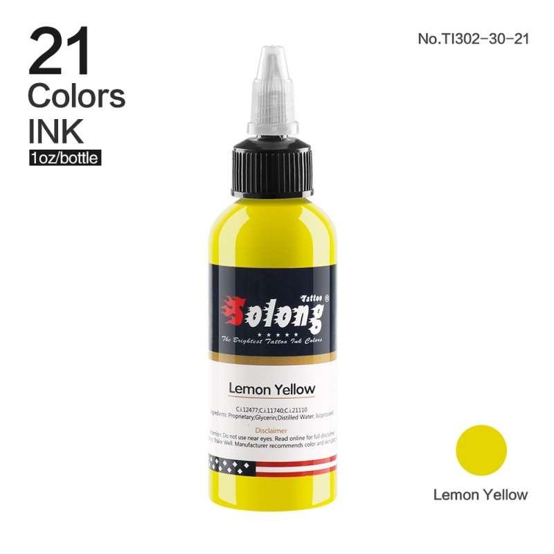 Lemon Yellow Tattoo Ink