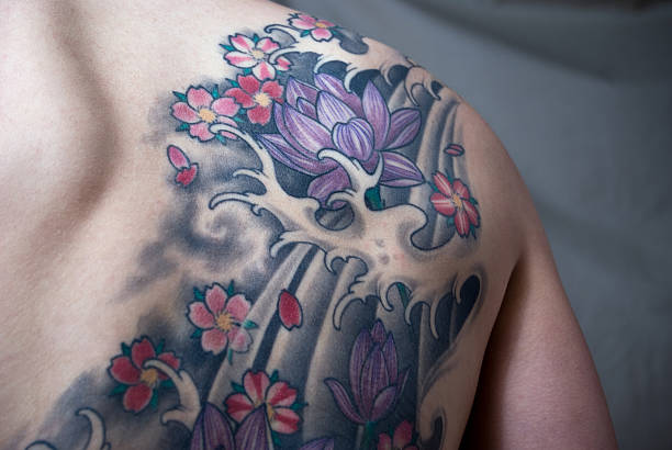 Using tattoo ink for floral tattoos